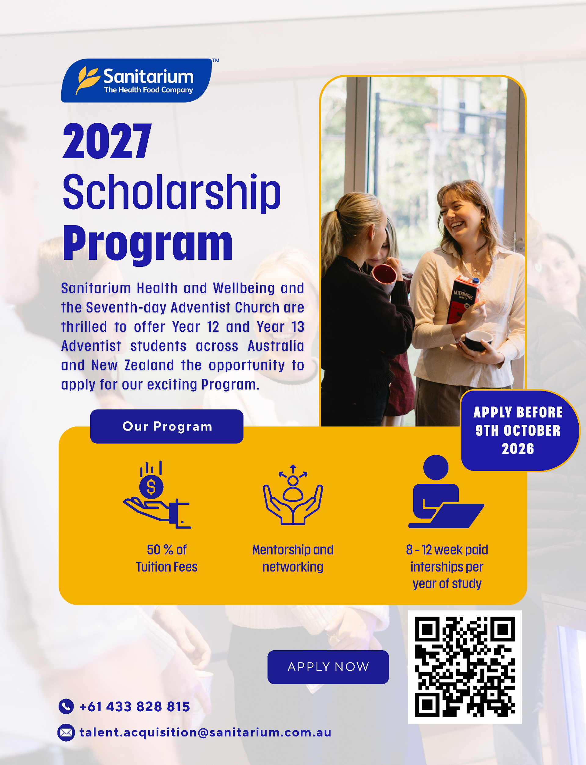 2027 Sanitarium Scholarship Program