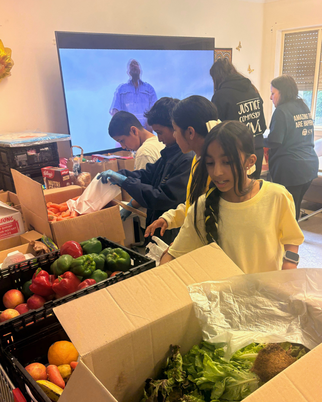 Students serving at ADRA