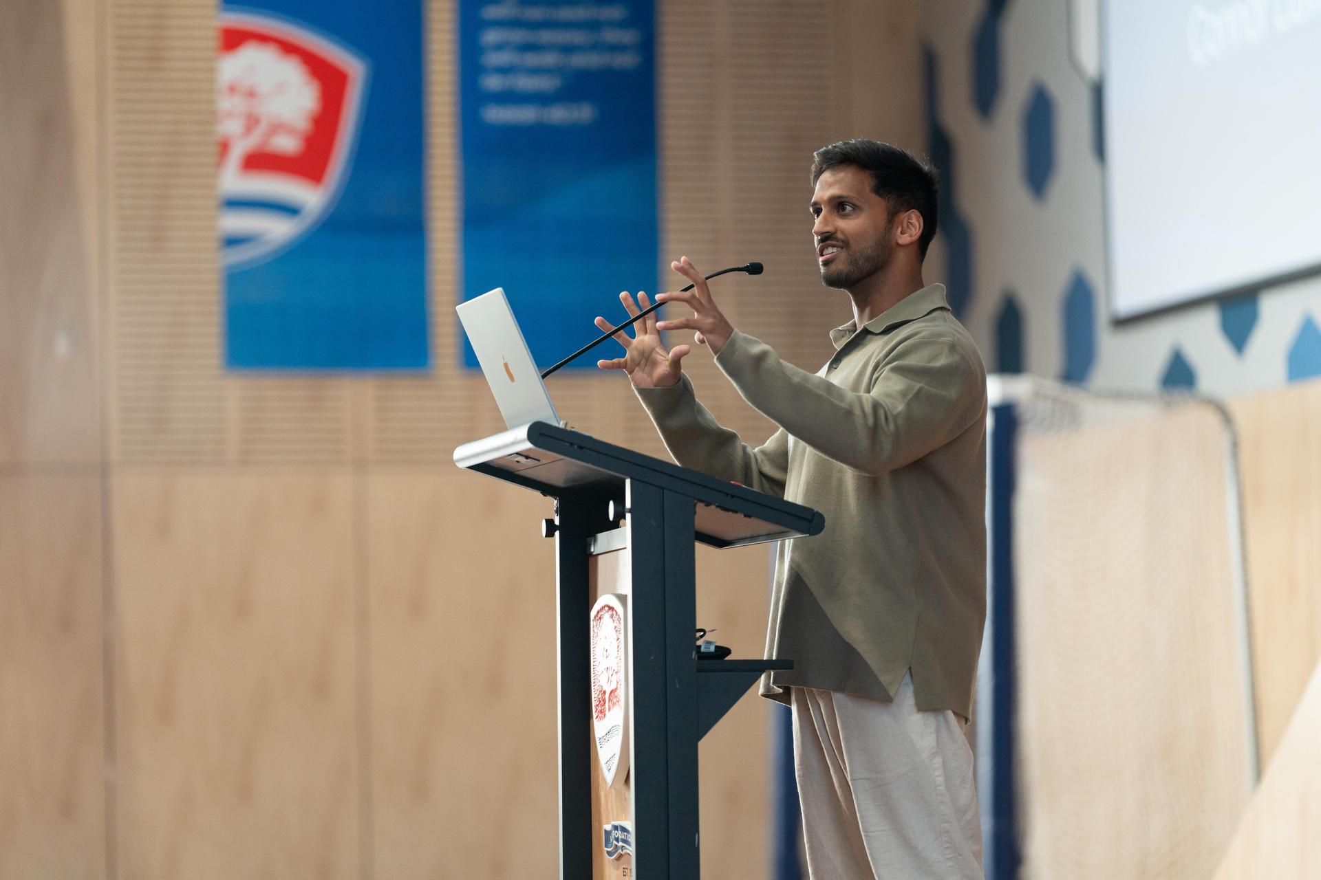 Connor Davaram, Youth Minister at Menia Anglican, challenges and encourages staff from the Bible.