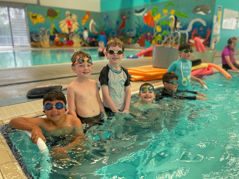 Students make a splash in the K-2 Swimming Program!