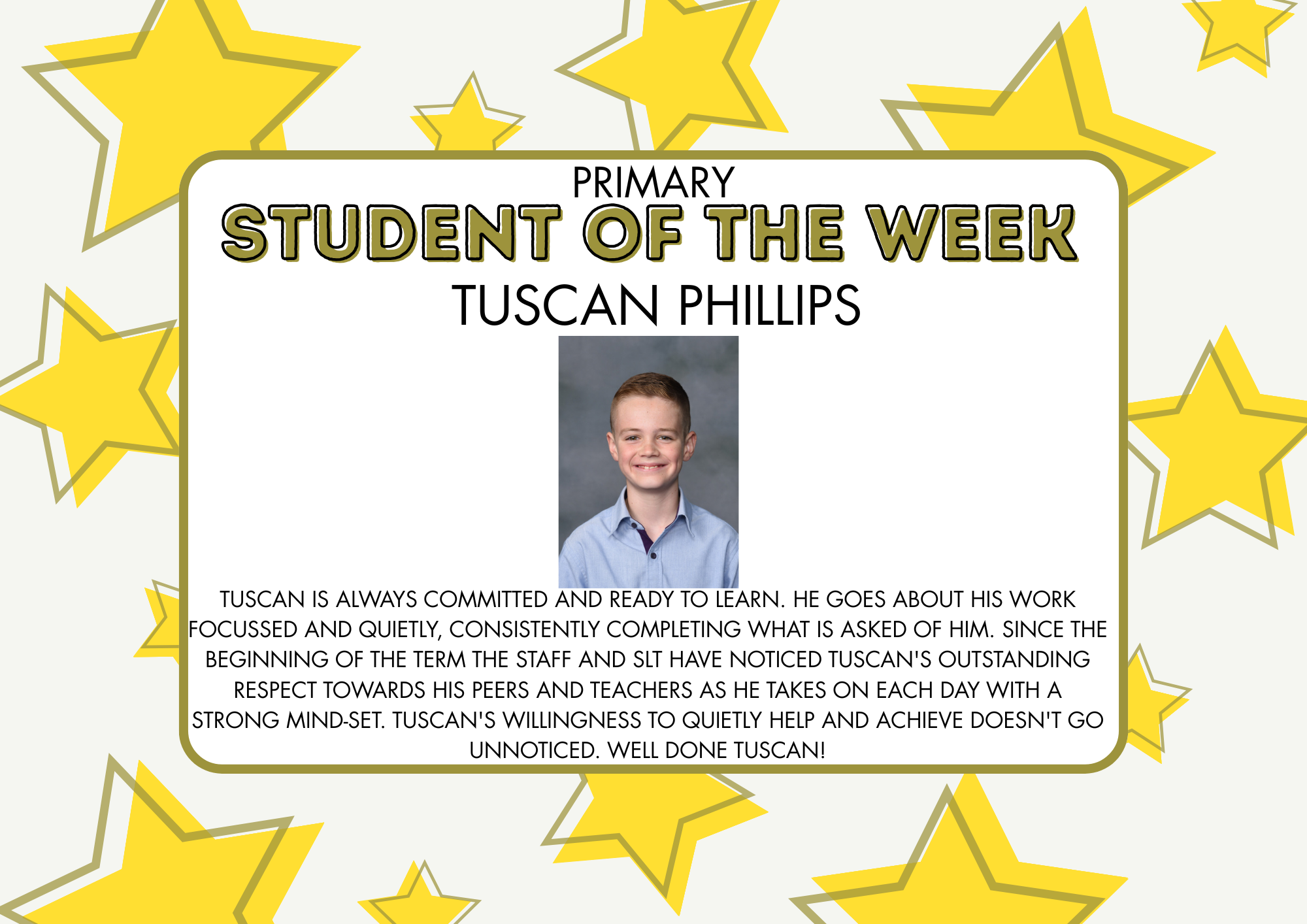 Student of the week Tuscan.png