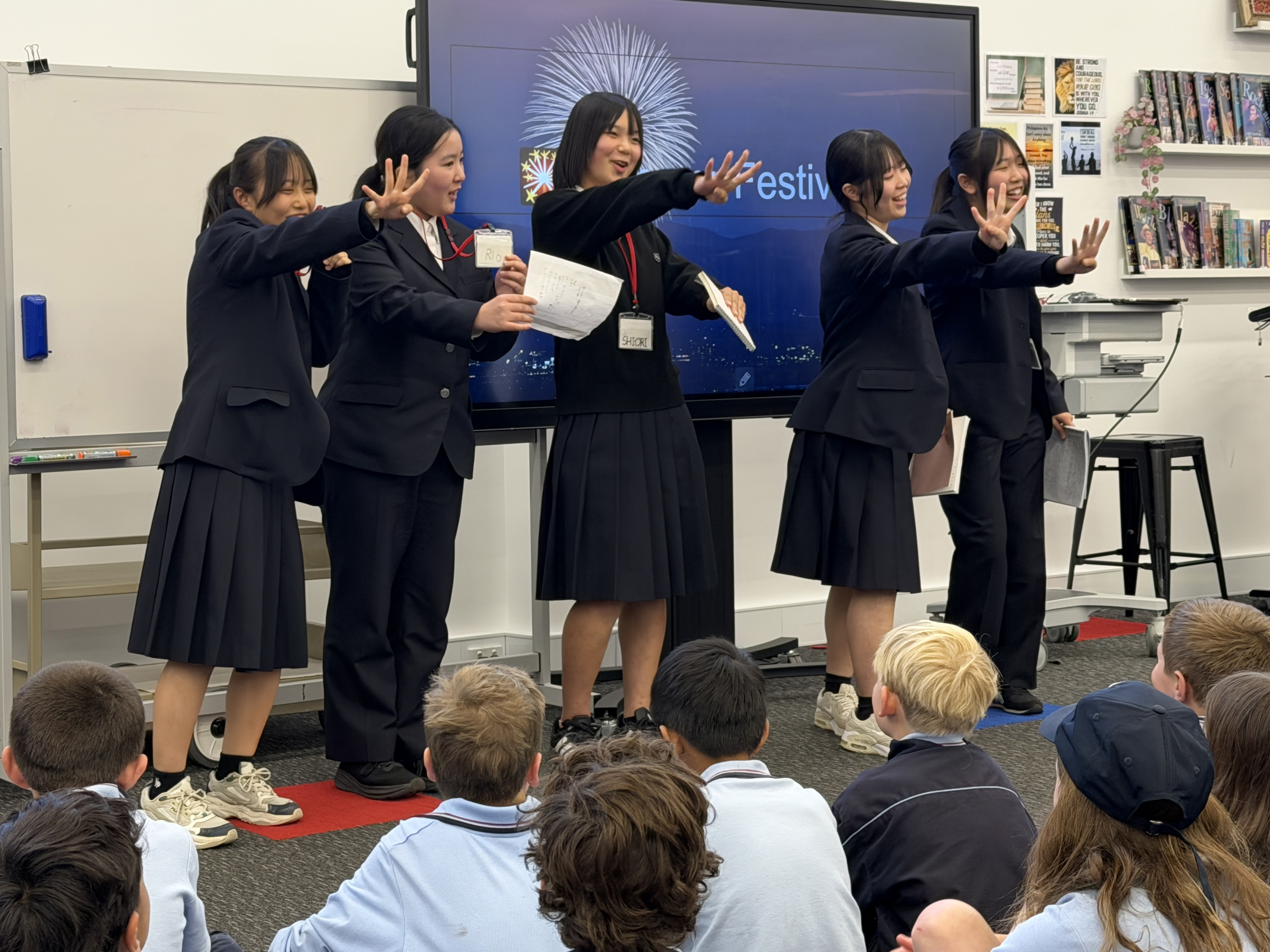 Japanese students visit Shire Christian