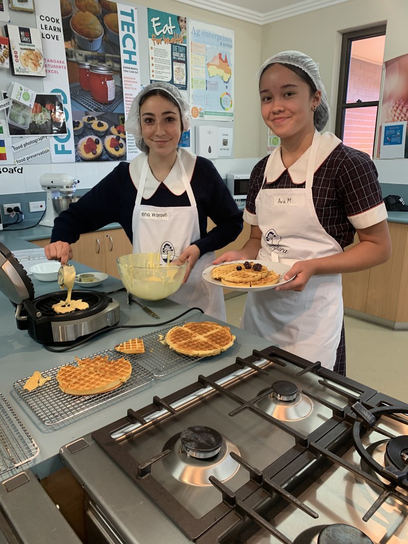 Year 7 Students Whip Up Waffles and Teamwork in Food Technology
