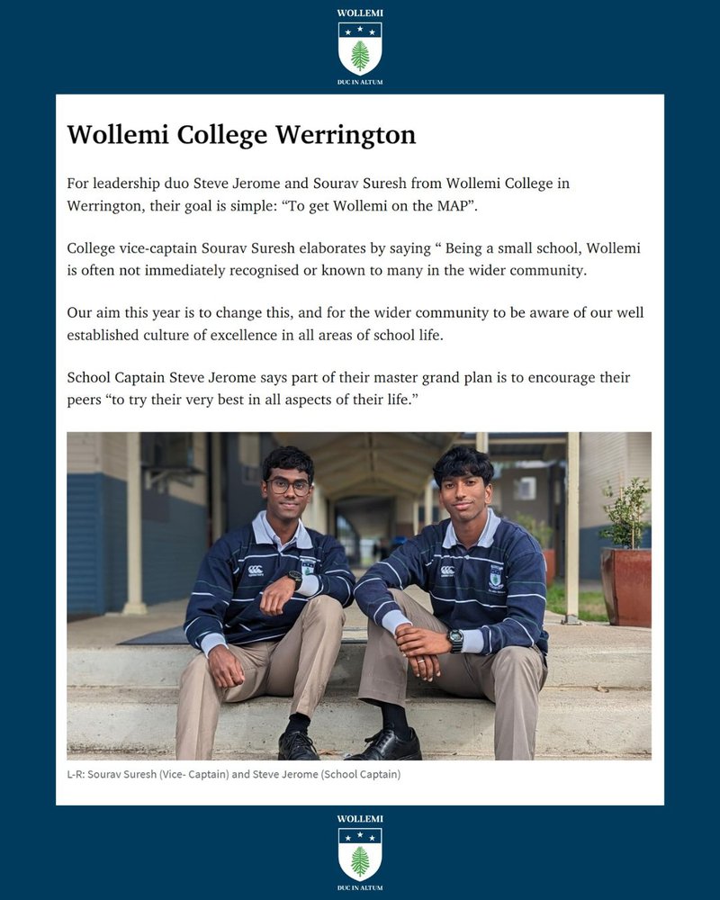 The Daily Telegraph inteviews our School Leaders